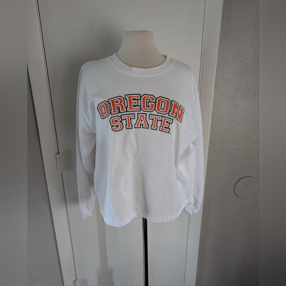 OSU Oregon‎ State cropped Long Sleeve Sweater